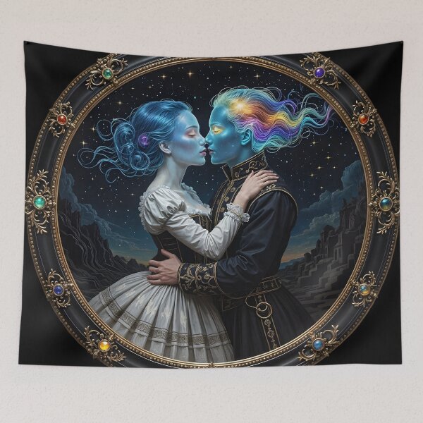 Item preview, The Metaphysics of Love: A Portrait in the Style of Celestial Surrealism designed and sold by KunstGeist.