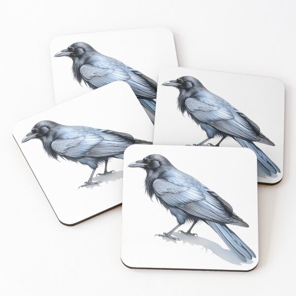 Item preview, Juba Black Crow Dreamy Halloween - Gothic Raven Spooky Aesthetic Art designed and sold by FuzionRaptor.