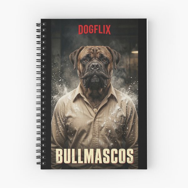 Item preview, Bullmascos – Cartel Boss Bullmastiff Dog Parody Poster | Cinematic Drama Dog Art designed and sold by Yassine Ardi.