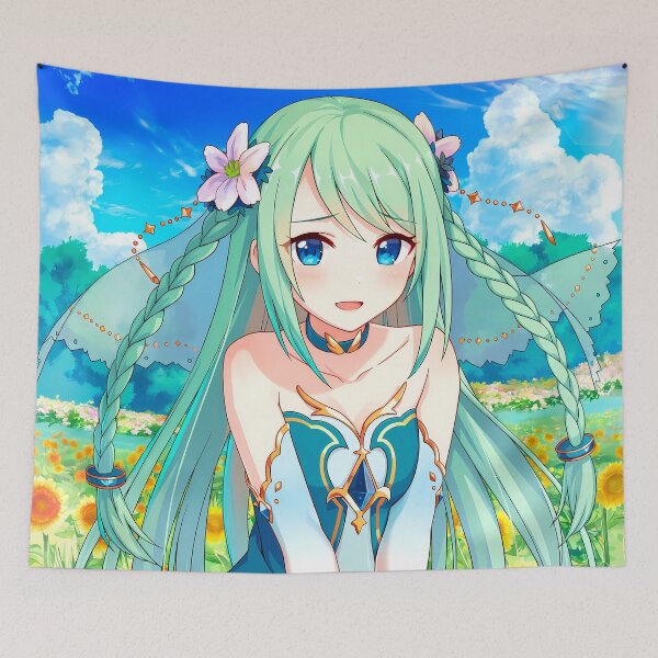 Item preview, Chika Sunflower Field Princess Connect Game Anime Girl designed and sold by mildaclairmo.