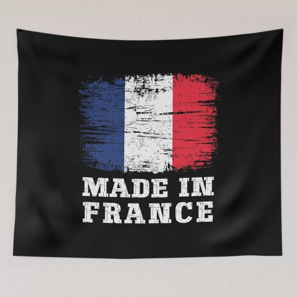 Item preview, Made in France Distressed Vintage Flag designed and sold by Dmetalx Art Apparel.