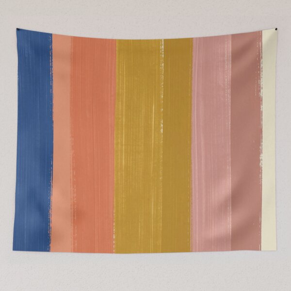 Item preview, Mid-Century Retro Stripe Color Block Pattern designed and sold by laterkatergator.