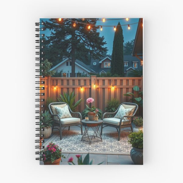 Item preview, Charming Garden Patio with Ambient Lighting designed and sold by Vida e Arte.