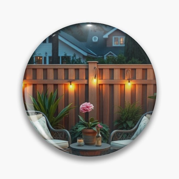 Item preview, Charming Garden Patio with Ambient Lighting designed and sold by Jade Ado.