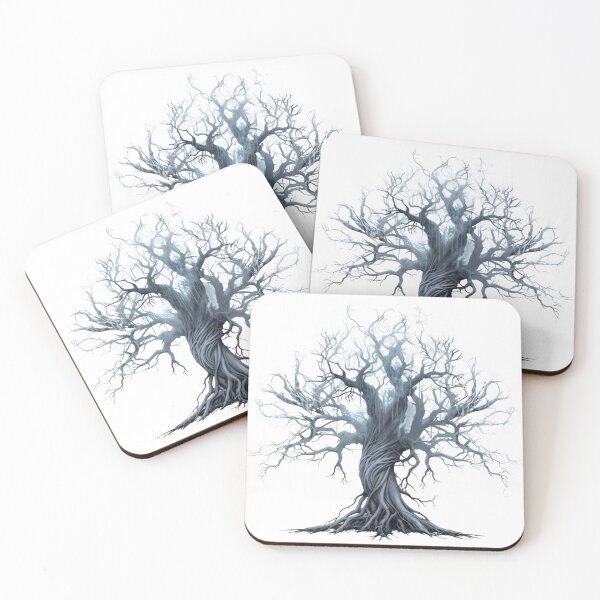 Item preview, Black Tree Dreamy Halloween - Gothic Spooky Forest Silhouette Art designed and sold by FuzionRaptor.