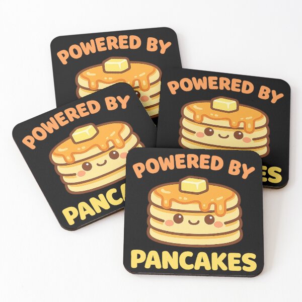 Item preview, Powered By Pancakes Kawaii Food designed and sold by ImagenFusionP.