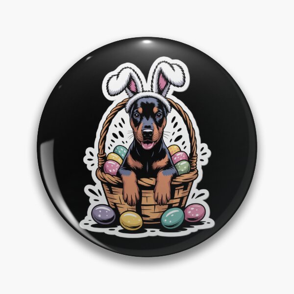 Artikelvorschau, Dobermann Osterhund entworfen und verkauft von theartfulaspie.