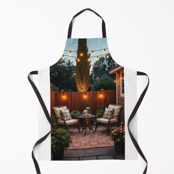 Item preview, Cozy Backyard Patio with String Lights designed and sold by Vida e Arte.