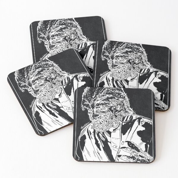 Item preview, EL HOMBRE LOBO ADOLESCENTE - Yo era un hombre lobo adolescente (Blanco y negro) designed and sold by FamousWeirdosRB.