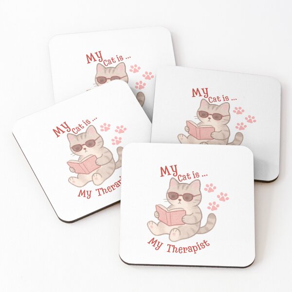 Item preview, My cat is my therapist  designed and sold by Ink & Soul.