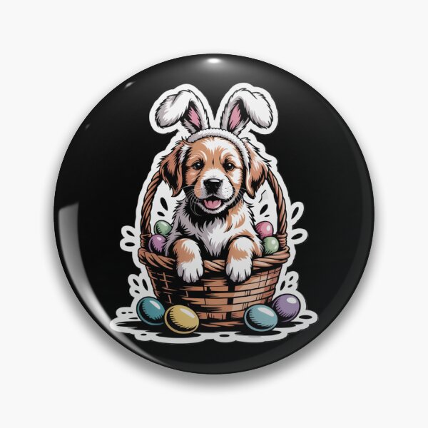 Artikelvorschau, Golden Retriever Osterhund entworfen und verkauft von theartfulaspie.