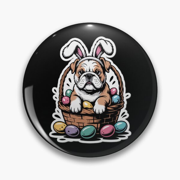 Artikelvorschau, Englische Bulldogge Osterhund entworfen und verkauft von theartfulaspie.