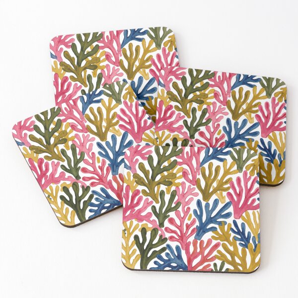 Item preview, Colorful Coral Reef Watercolor Pattern designed and sold by laterkatergator.