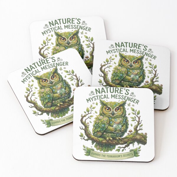 Item preview, Nature's Mystical Messenger - Forest Owl Terrarium Guardian Sticker designed and sold by By Dana Studio.
