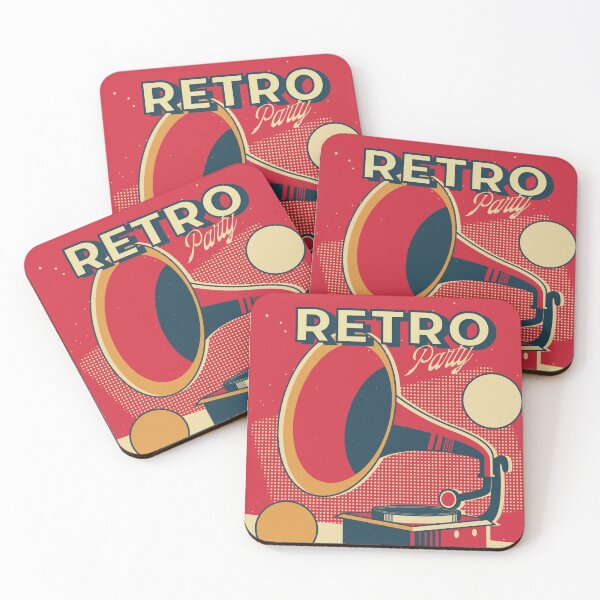 Item preview, "Retro Party - Vintage Pop Art Style Gramophone designed and sold by Hipatye26.