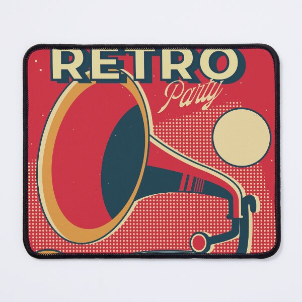 Item preview, "Retro Party - Vintage Pop Art Style Gramophone designed and sold by Hipatye26.