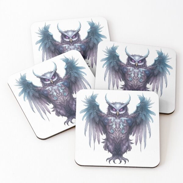Item preview, Ghost Black Owl Spooky Halloween - Gothic Nocturnal Spirit Art designed and sold by FuzionRaptor.