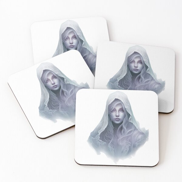 Item preview, Ghost Woman Portrait Spooky Halloween - Gothic Ethereal Lady Art designed and sold by FuzionRaptor.