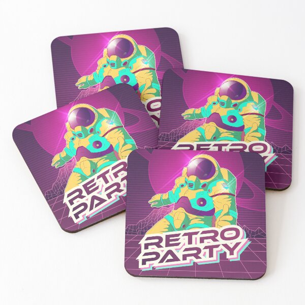 Item preview, "Retro Party - Astronaut Synthwave 80s Style"   designed and sold by Hipatye26.