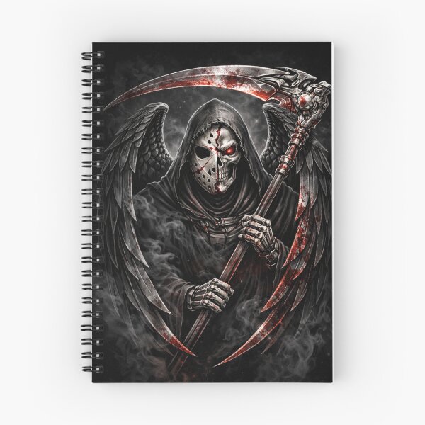 Item preview, Slasher Mask Grim Reaper Sticker – Half Skull Horror Reaper Dark Gothic Art designed and sold by MaulCabral Designs.