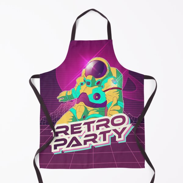 Item preview, "Retro Party - Astronaut Synthwave 80s Style" designed and sold by Hipatye26.