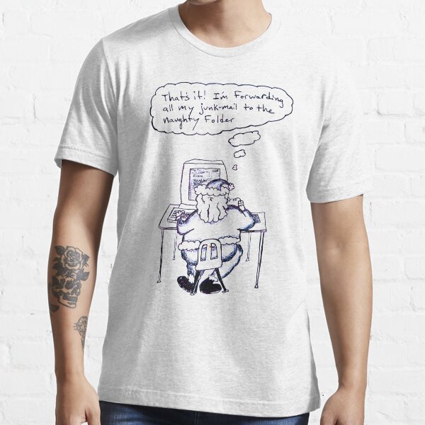 Santa's Inbox (B&W) Essential T-Shirt
