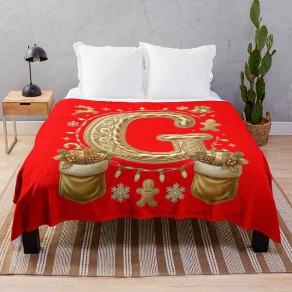 Item preview, Luxury Gold Christmas Letter G – Reindeer & Holiday Lights Monogram designed and sold by ChaosModeArt.