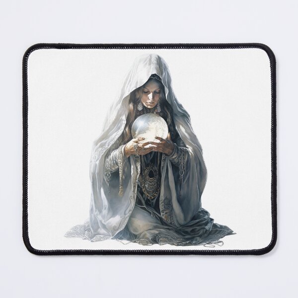 Item preview, Victorian Fortune Teller Crystal Ball - Gothic Mystic Halloween Art designed and sold by FuzionRaptor.