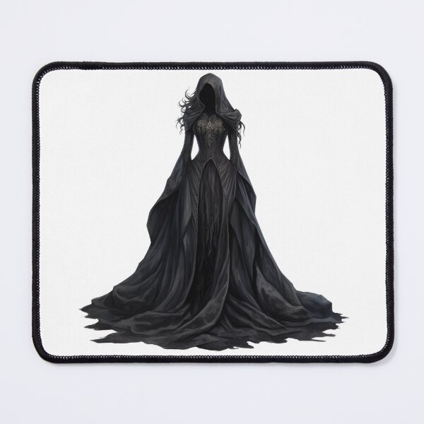 Item preview, Black Darkness Woman Dress Gothic Halloween - Ethereal Shadow Queen Art designed and sold by FuzionRaptor.