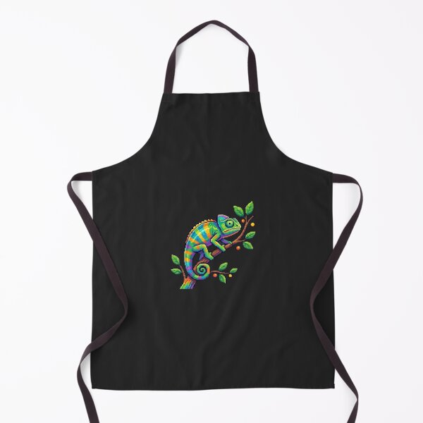 Item preview, Colorful Pixel Art Chameleon - Retro Vibrant Lizard designed and sold by Fox-printing.