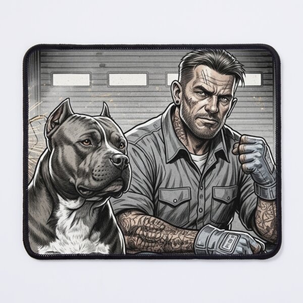 Item preview, Hard Worker Soft Spot Pitbull designed and sold by PetJoyPrintsCO.