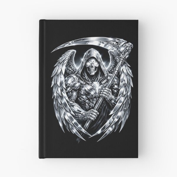 Item preview, Chrome Commander Grim Reaper Sticker – Futuristic Metallic Skull Reaper Sci-Fi Artrk Gothic Art designed and sold by MaulCabral Designs.