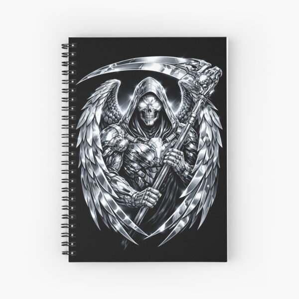 Item preview, Chrome Commander Grim Reaper Sticker – Futuristic Metallic Skull Reaper Sci-Fi Artrk Gothic Art designed and sold by MaulCabral Designs.