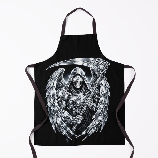 Item preview, Chrome Commander Grim Reaper Sticker – Futuristic Metallic Skull Reaper Sci-Fi Artrk Gothic Art designed and sold by MaulCabral Designs.