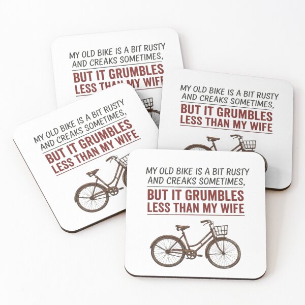 Item preview, Old Rusty Bicycle Humorous Saying designed and sold by Stefanrajzer.