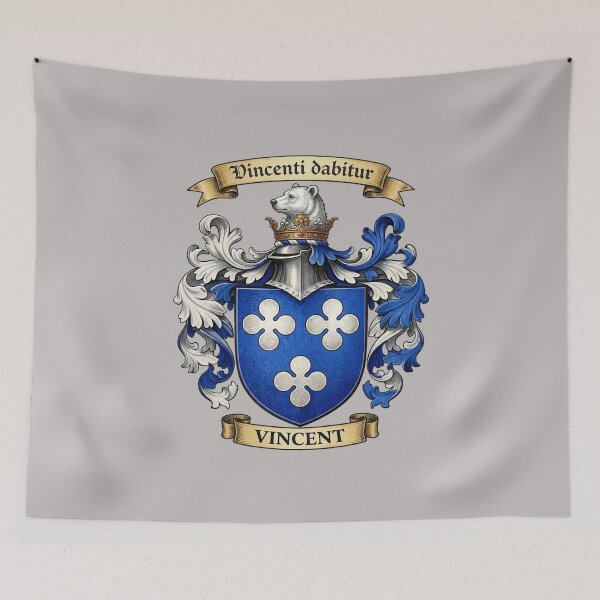 Item preview, The Vincent Family Coat of Arms designed and sold by BagTown Clans.