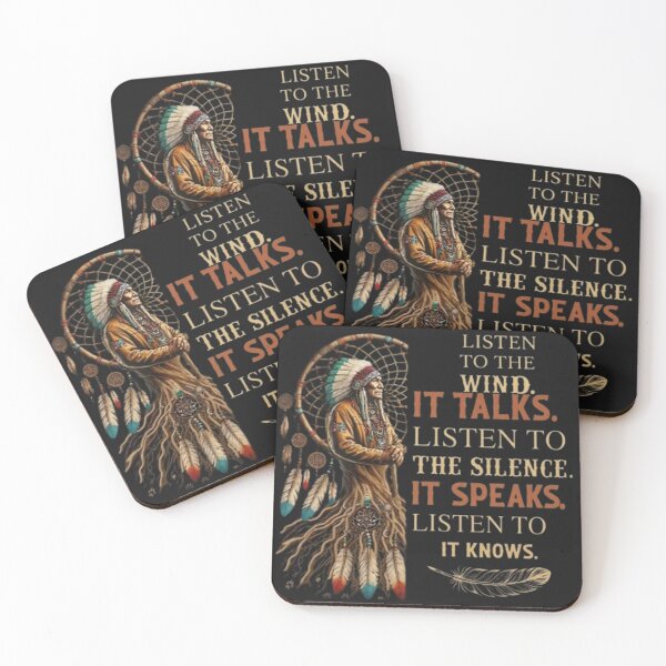 Item preview, Listen to the Wind | Native American Spiritual Wisdom Graphic Shirt designed and sold by Baldazar.