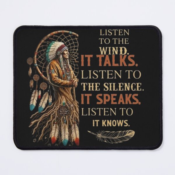Item preview, Listen to the Wind | Native American Spiritual Wisdom Graphic Shirt designed and sold by Baldazar.