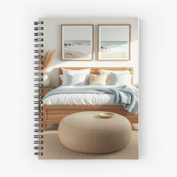 Item preview, Serene Coastal Bedroom with Natural Textures designed and sold by Vida e Arte.