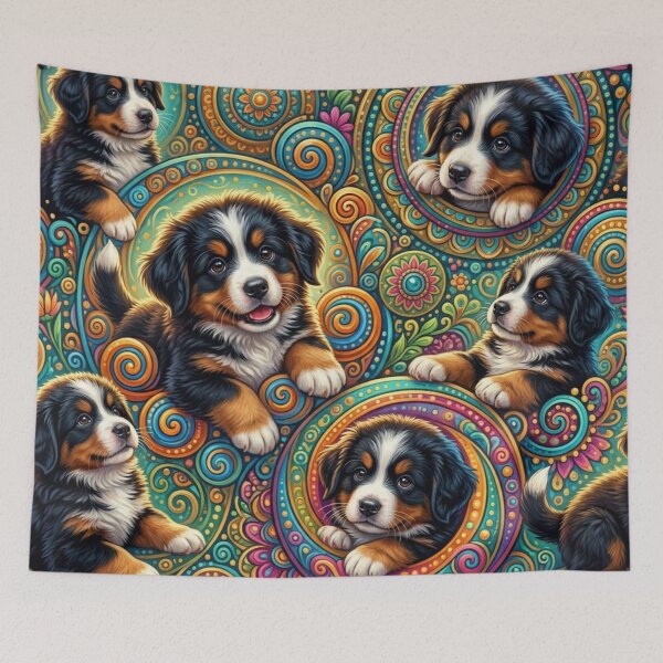 Item preview, Bernese Mountain Dog Puppies  designed and sold by Wags & Tails.