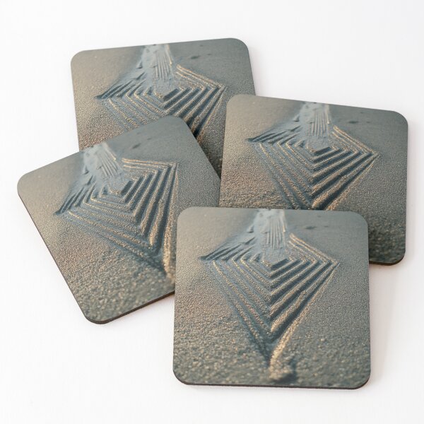 Item preview, Geometric Diamond Pattern Etched In Wet Sand designed and sold by chase-thewave.