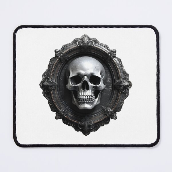 Item preview, Skull Badge Gothic Halloween - Dark Emblem Bone Horror Art designed and sold by FuzionRaptor.