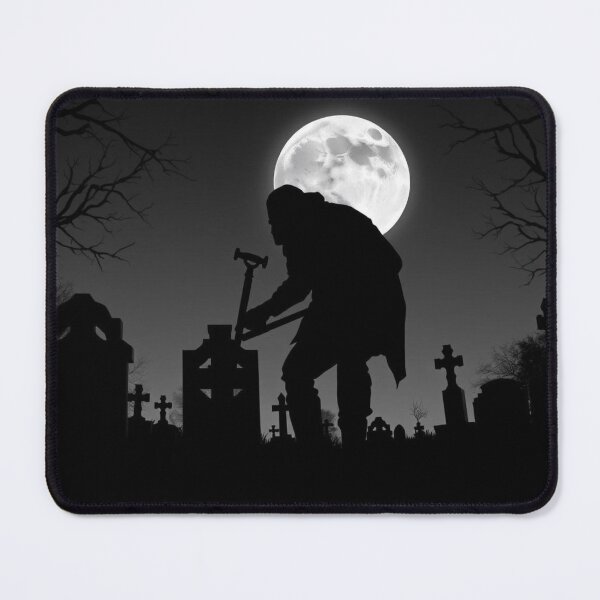 Item preview, Grave Digger Silhouette Full Moon Graveyard designed and sold by EllDAV777.