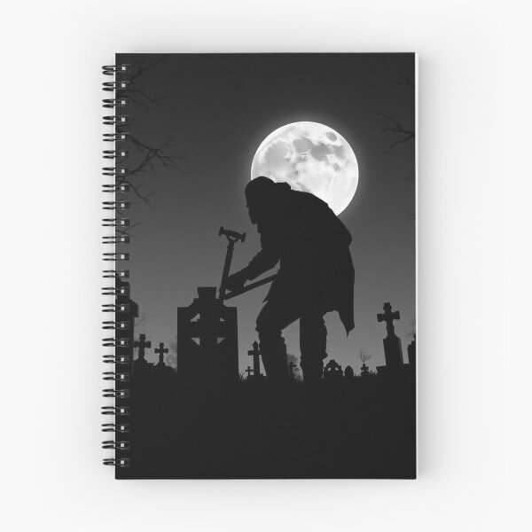 Item preview, Grave Digger Silhouette Full Moon Graveyard designed and sold by EllDAV777.