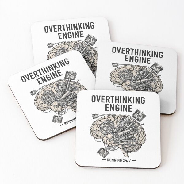 Item preview, Overthinking Engine Shirt – Funny Mechanical Brain Overthinker Tee designed and sold by devianarts99.