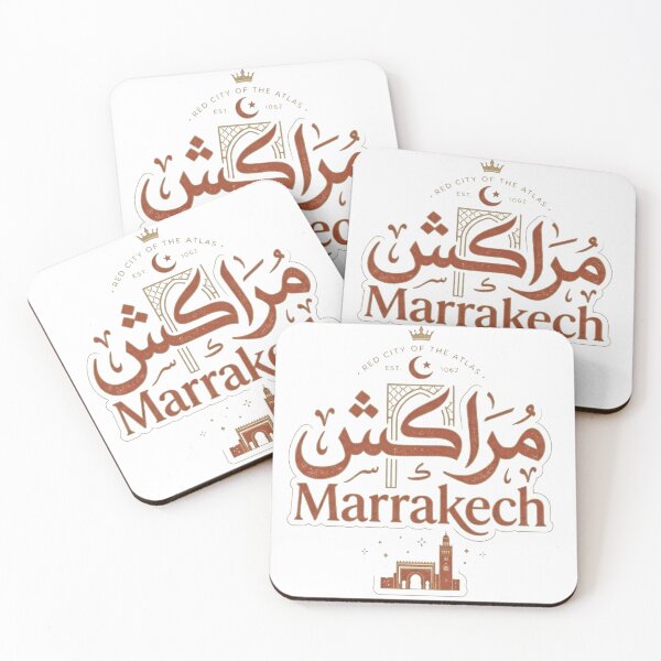 Item preview, Marrakech Morocco Arabic Calligraphy Typography Design designed and sold by MandalasLovers.