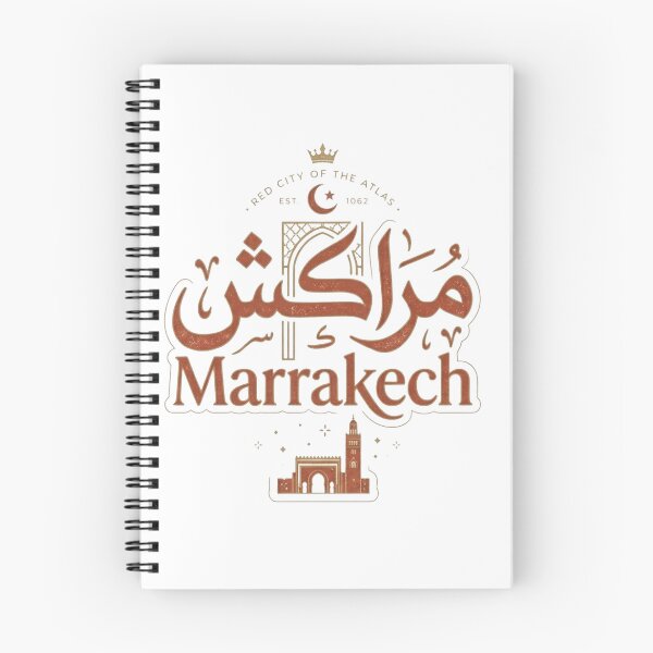 Item preview, Marrakech Morocco Arabic Calligraphy Typography Design designed and sold by MandalasLovers.