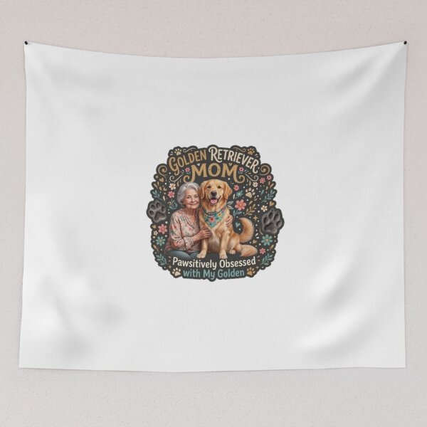 Item preview, Golden Retriever Mom Shirt - Pawsitively Obsessed Dog Lover Tee designed and sold by Baldazar.
