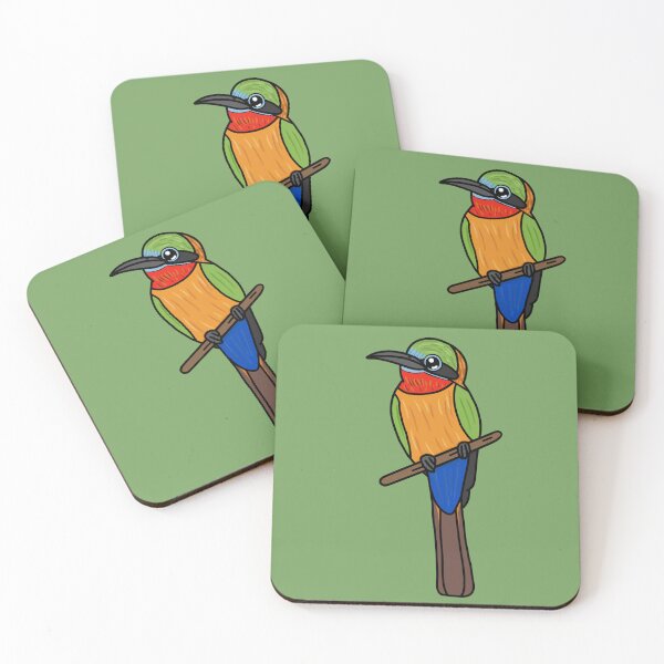 Item preview, Red Throated Bee-eater - A Derpybird Design designed and sold by YOjosie.
