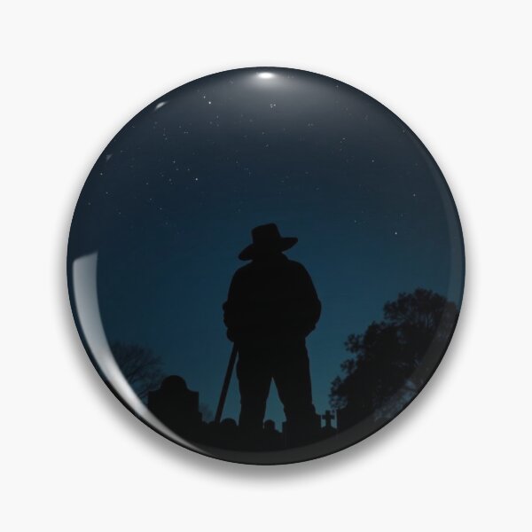 Item preview, Graveyard Cowboy Silhouette Under Full Moon designed and sold by EllDAV777.